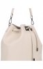 Bőr táska shopper bag Vittoria Gotti bézs 8224